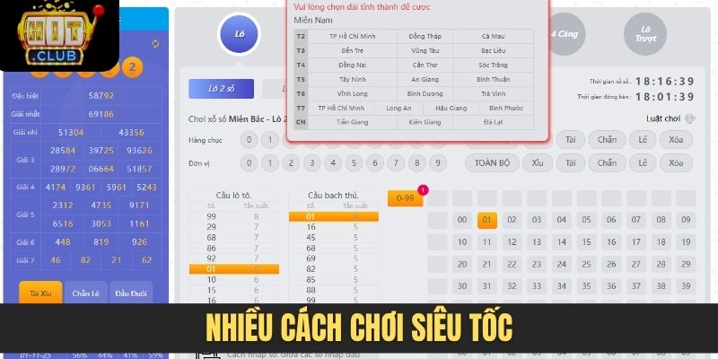 Nhiều cách chơi siêu tốc